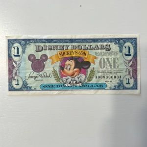 1993 Disney One Dollar Mickey’s 65th Anniversary series.